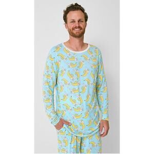 Little Sleepies Men's Banana Print Bamboo Pajama Set Size XL